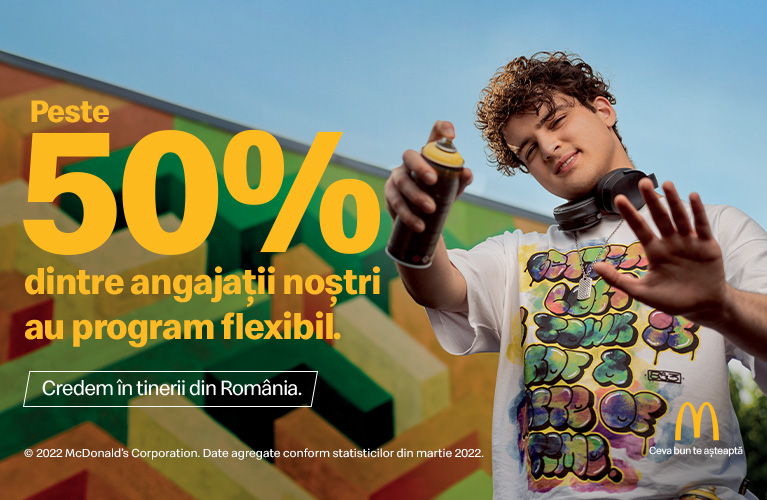 McDonald’s oferă peste 1.000 de noi locuri de muncă în cadrul campaniei de recrutare „Credem în tinerii din România”