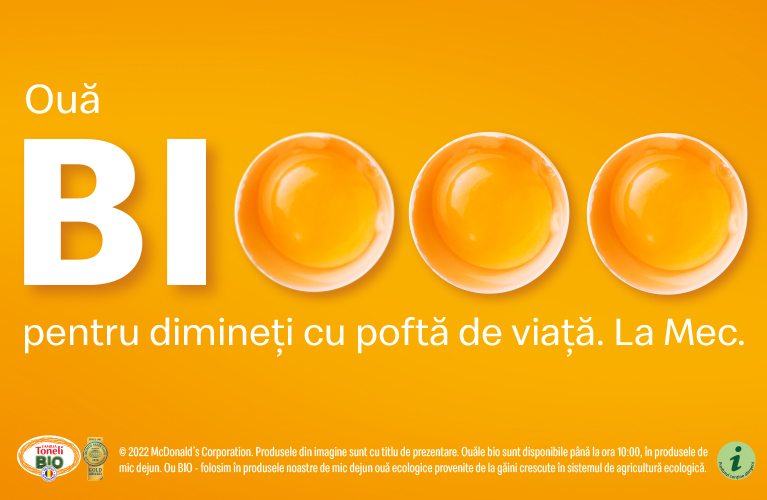 McDonald’s introduce în meniul său ouă bio de la Familia Toneli