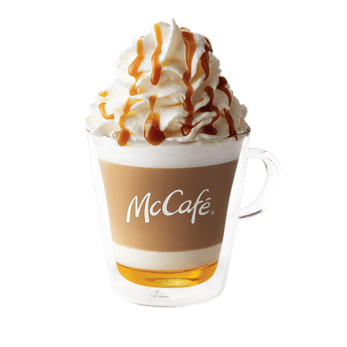 Latte cu aromă de Crème Brûlée și frișcă