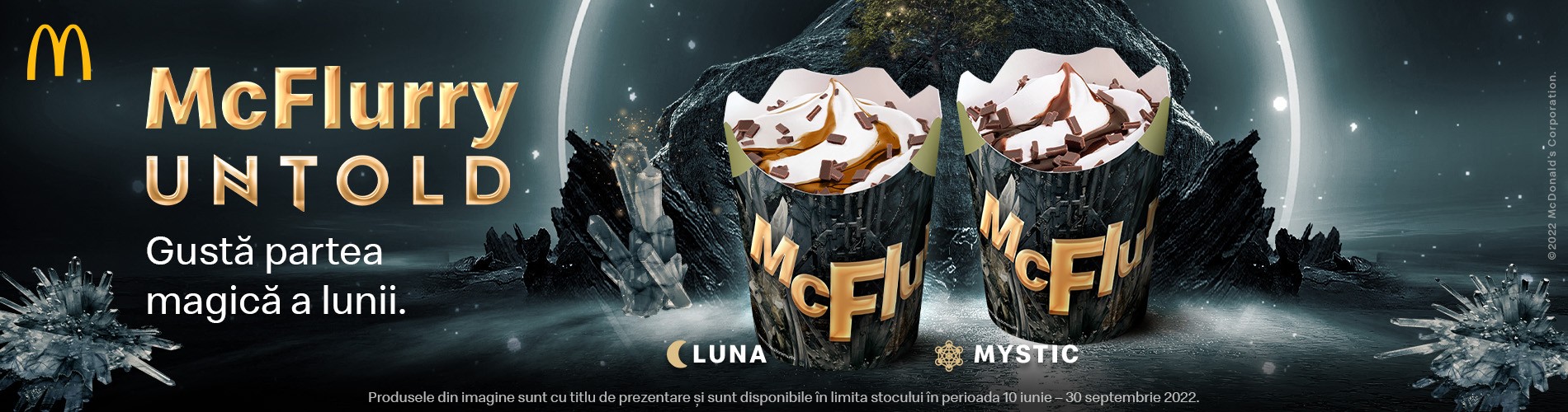 McDonald’s lansează două noi înghețate McFlurry Luna și McFlurry Mystic special create pentru fanii UNTOLD