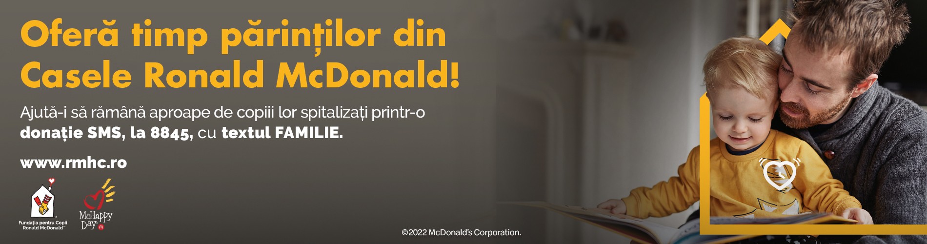 Campania McHappy Day OFERĂ TIMP părinților din Casele Ronald McDonald și ajută familiile să rămână aproape