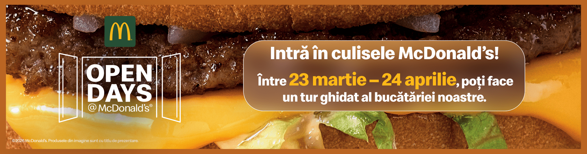 McDonald’s® redeschide bucătăriile pentru clienți, timp de o lună, în cadrul Open Days